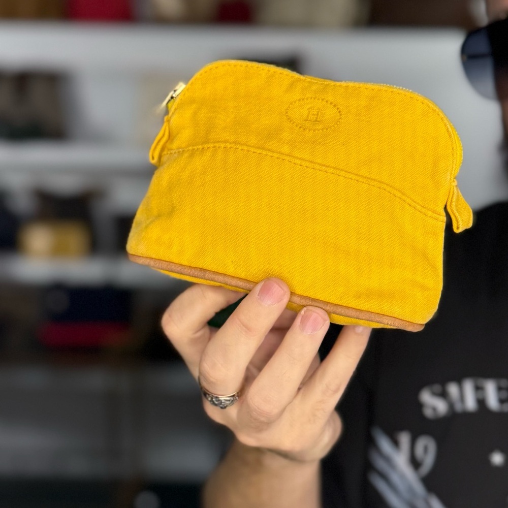 Hermes Yellow Pouch